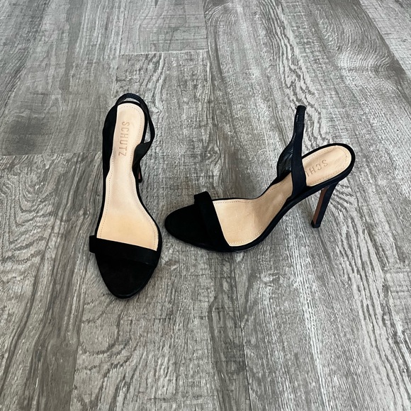 SCHUTZ Black heels Women’s Size 7.5 US Excellent Condition - Picture 2 of 7